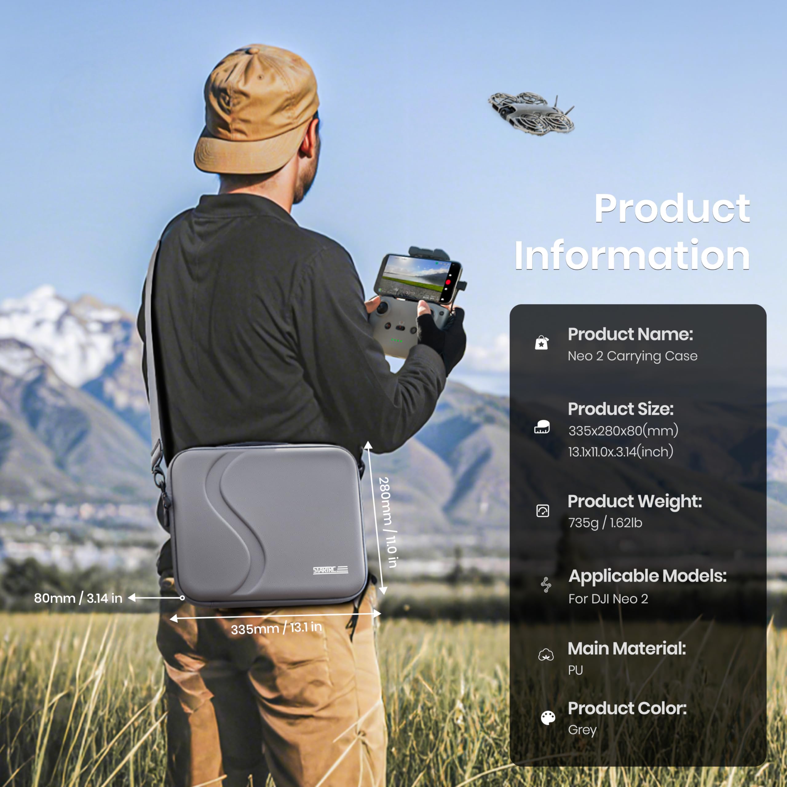 Drone Carrying Case - Carrying Case for DJI Neo 2