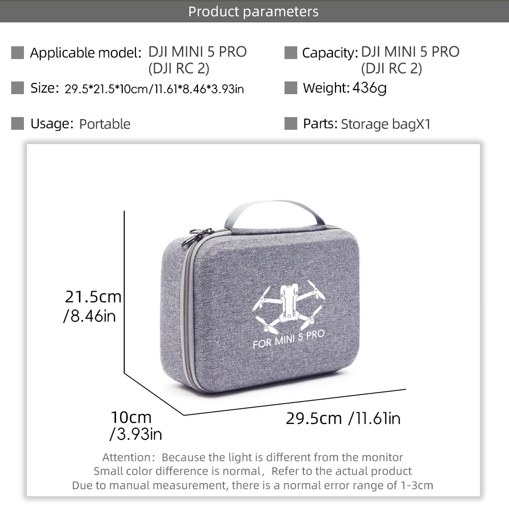 Storage Carry Case for DJI Min - Drone Carrying Case recension och pris