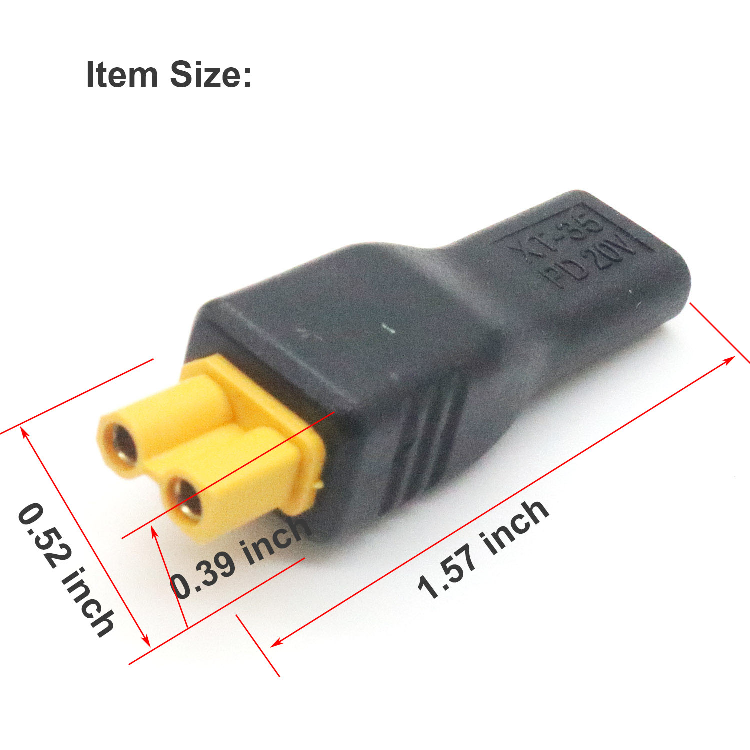 1pc USB Type C Female Input to - Drone Battery Adapter recension och pris