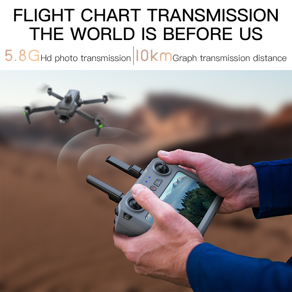 Teeggi SG909 MAX GPS Drone Wit - Drone Controller Screen recension och pris