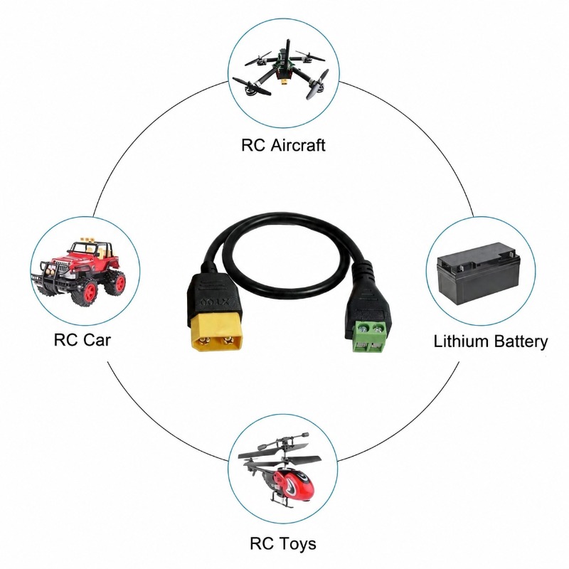 XT60 Connector Male Female To  - Drone Battery Adapter recension och pris