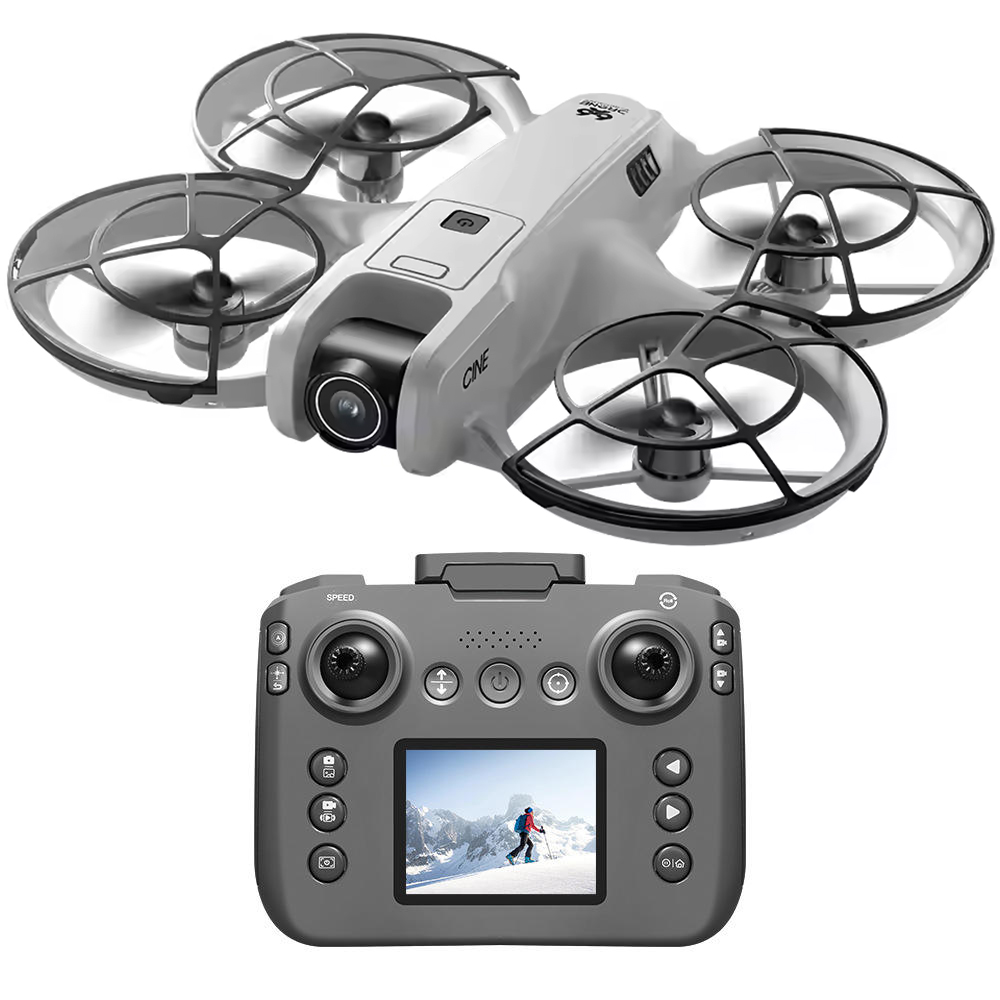 V666 Foldable Mini Drone 4K Du - Drone Controller Screen recension och pris