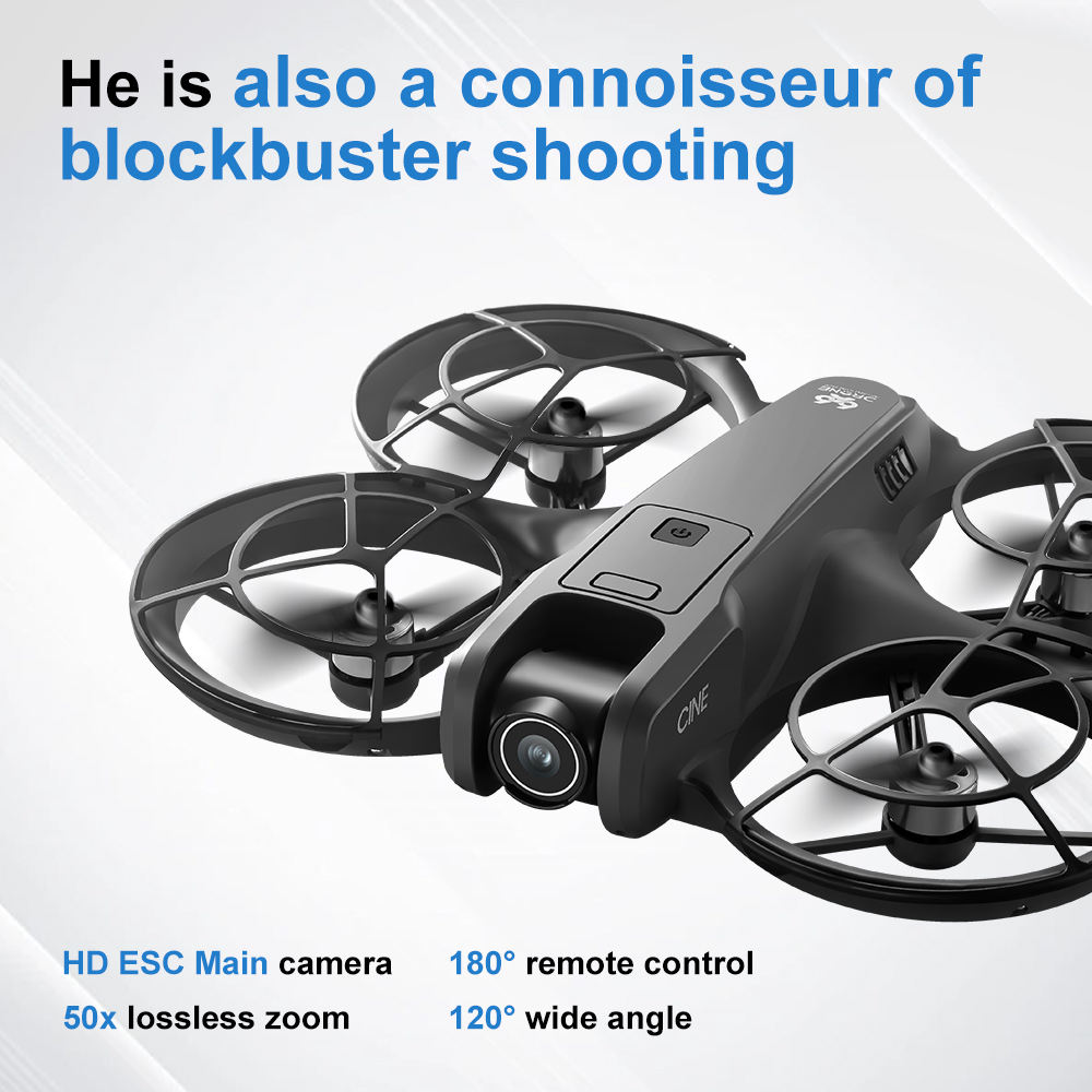 V666 Foldable Mini Drone 4K Du - Drone Controller Screen recension och pris